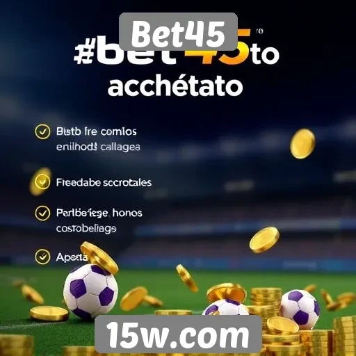 Métodos de pagamento aceitos no Bet45
